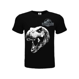 JURASSIC WORLD : T-REX T-shirt 9/11 anni nera