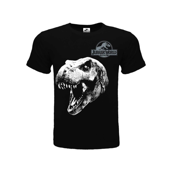 JURASSIC WORLD : T-REX T-shirt 9/11 anni nera