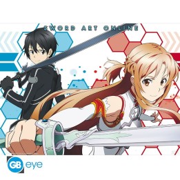 ABYSTYLE SWORD ART ONLINE - Poster 52x38 : " Asuna & Kirito "
