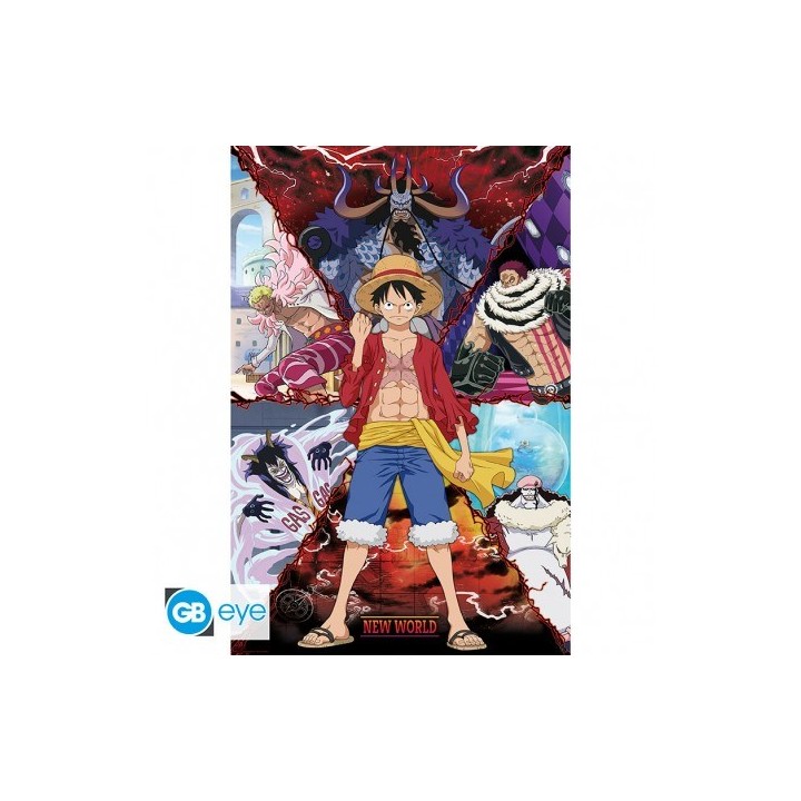 ABYSTYLE ONE PIECE - Poster Maxi (91.5x61): "Luffy vs New World"