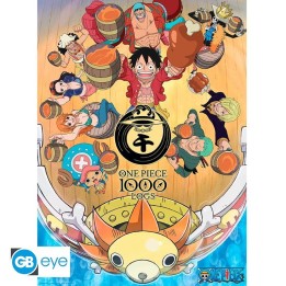 ABYSTYLE ONE PIECE - Poster: "1000 Logs Cheers" (52x38)