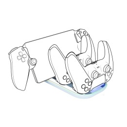 NACON Ricarica per 2 controller Dualsense PS5/PS Portal