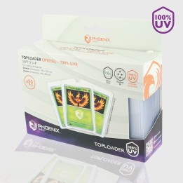 PHOENIX SHIELD Toploaders 35pt 3"X4" (X 50) Cristal 100% UVR (Clear)