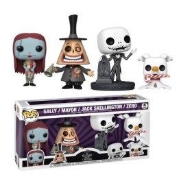 FUNKO POP Disney: The Nightmare Before Christmas 4Set - Sally, Mayor,.