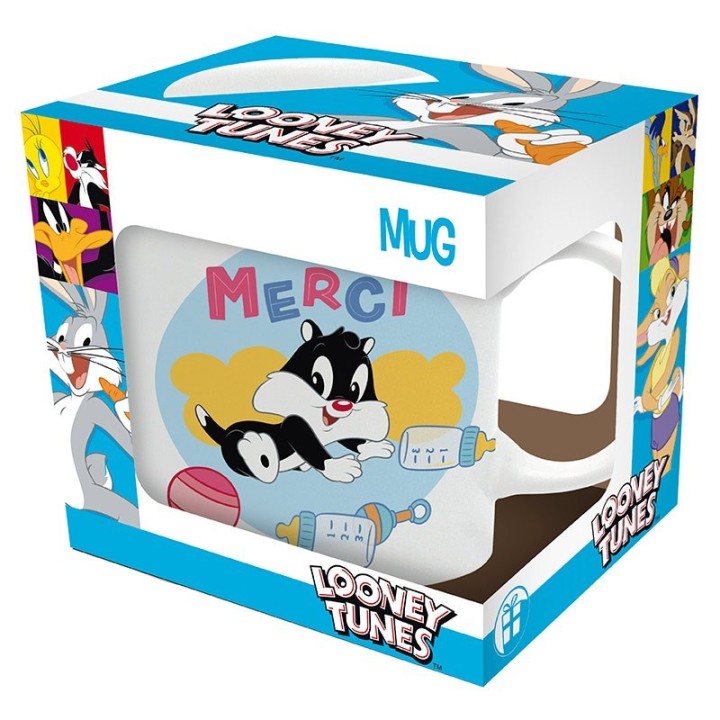 ABYSTYLE Looney Tunes - Tazza 320ml : "MERCI DE TOUT MON CŒUR"