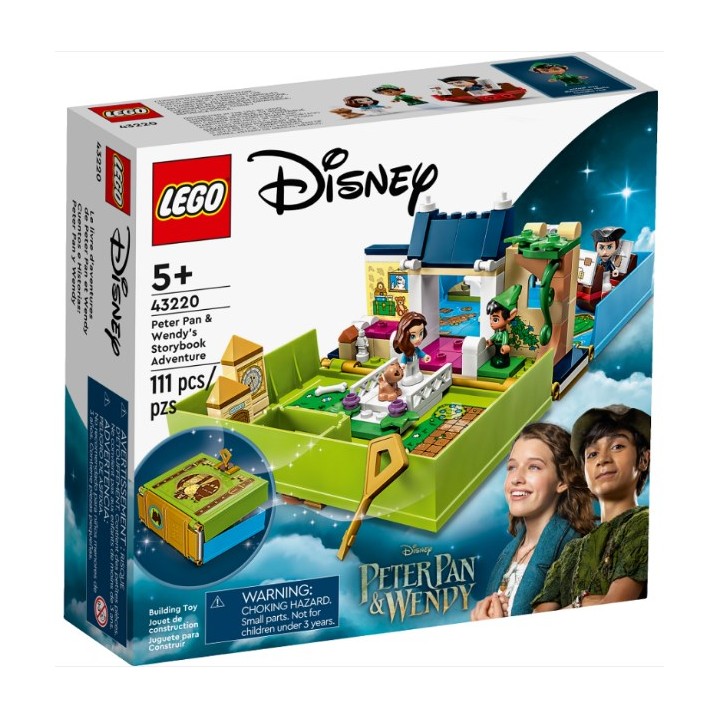 LEGO 43220 DISNEY - L’avventura nel libro delle fiabe di Peter Pan e Wendy