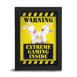 ABYSTYLE RAVING RABBIDS - Poster incorniciato: "Extreme Gaming Inside"