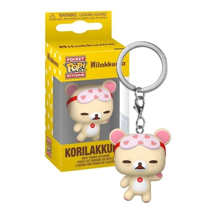 FUNKO POP Keychain: Rilakkuma - Korilakkuma Sleepy