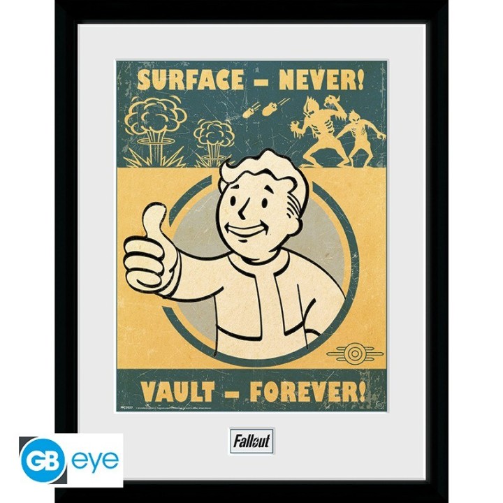 ABYSTYLE FALLOUT - Poster Incorniciato:"Vault Forever" (30x40)