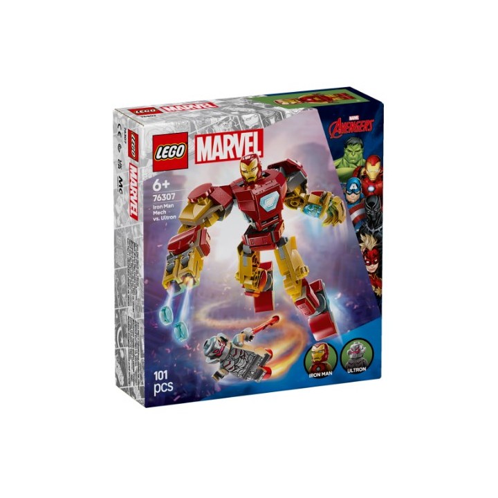LEGO 76307 SUPER HEROES MARVEL - Mech di Iron Man contro Ultron