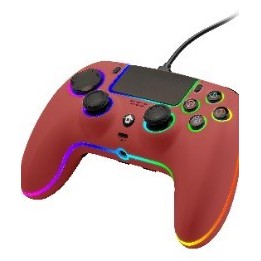 QUBICK WIRED CONTROLLER RGB RED (PS5)