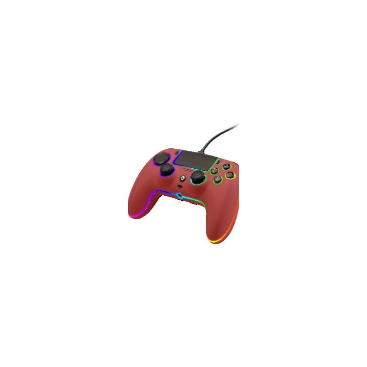 QUBICK WIRED CONTROLLER RGB RED (PS5)