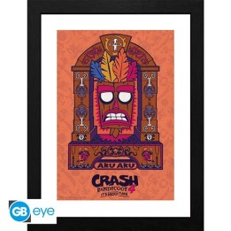ABYSTYLE CRASH BANDICOOT- Poster incorniciato: "Aku Aku"