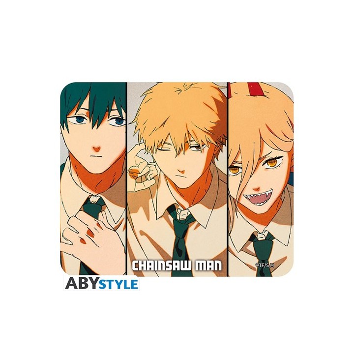 ABYSTYLE CHAINSAW MAN - Mousepad: "Denji, Aki & Power"