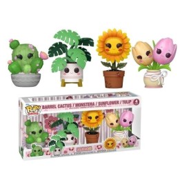FUNKO POP Plants: Flora 4Set - Barrel Cactus, Monstera, Sunflower, Tu.