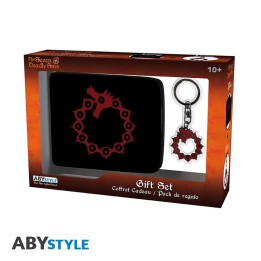 ABYSTYLE THE SEVEN DEADLY SINS - Portafoglio + Portachiavi: "Emblem"