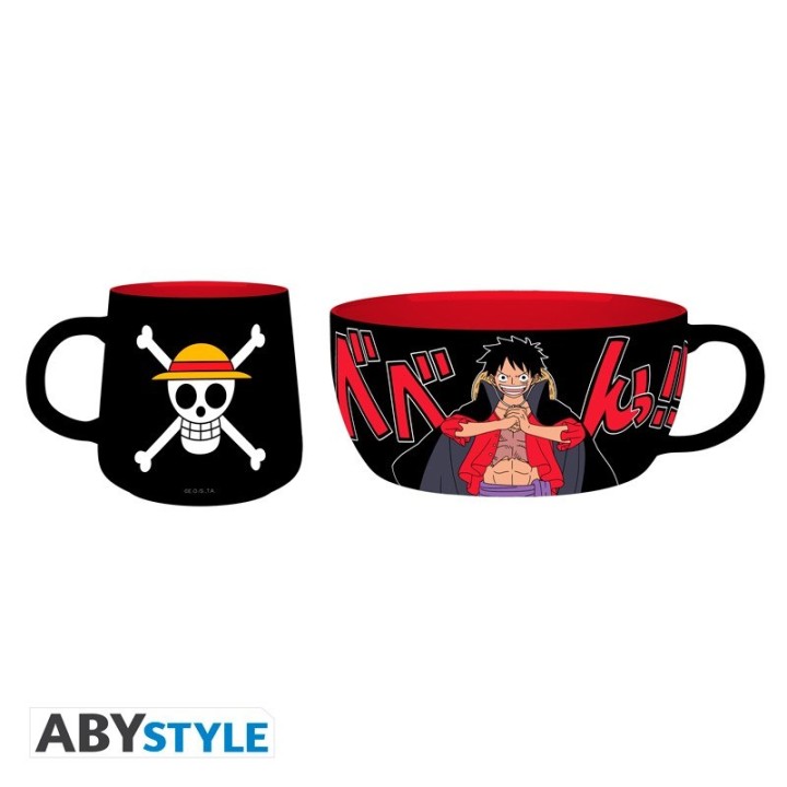 ABYSTYLE ONE PIECE - Breakfast Set Tazza + Bowl: "Luffy"