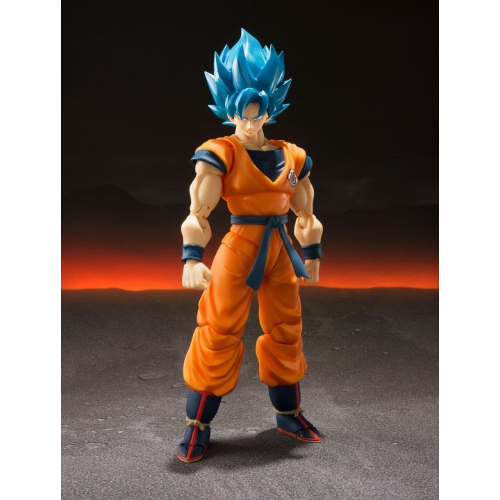 BANDAI 96542 - Dragon Ball Super Broly S.H. Figuarts Figure Super Saiyan God Super Saiyan Goku Super 14 cm