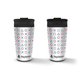 PYRAMID Playstation Tazza - Playstation (Shapes) Metal Travel Mug