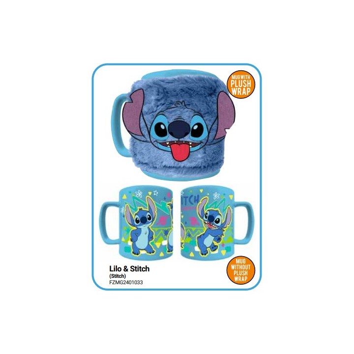 PYRAMID LILO & STITCH FUZZY MUG - STITCH