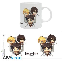 ABYSTYLE ATTACK ON TITAN - Tazza 320 ml: "Chibi Trio"