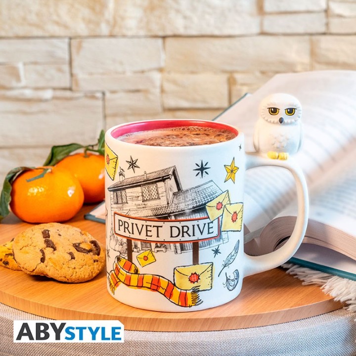 ABYSTYLE HARRY POTTER - Tazza con manico 3D: "Hedwig & Privet Drive"