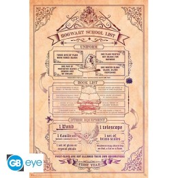 ABYSTYLE HARRY POTTER - POSTER "Hogwarts School List" (91.5x61cm)