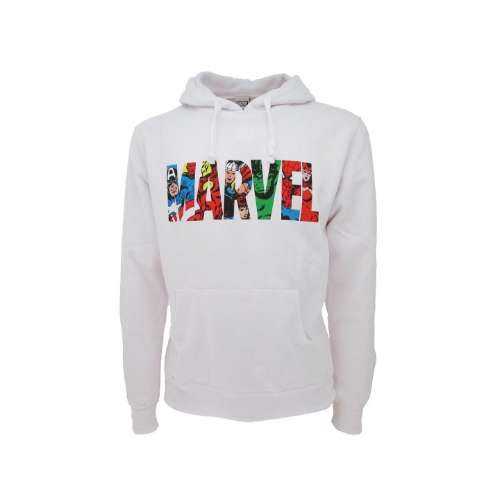 MARVEL LOGO FUMETTI FELPA S