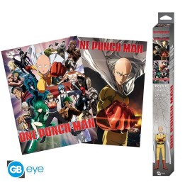 ABYSTYLE ONE PUNCH MAN - Set 2 Posters: "Saitama & Genos"