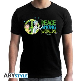 ABYSTYLE RICK AND MORTY - T-shirt : "Peace Among Worlds" taglia S