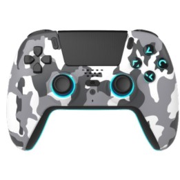 FREAKS AND GEEKS Wireless Bluetooth Controller for PS5- LED - White Camo