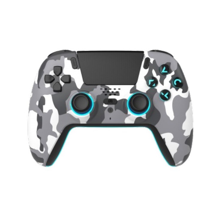 FREAKS AND GEEKS Wireless Bluetooth Controller for PS5- LED - White Camo