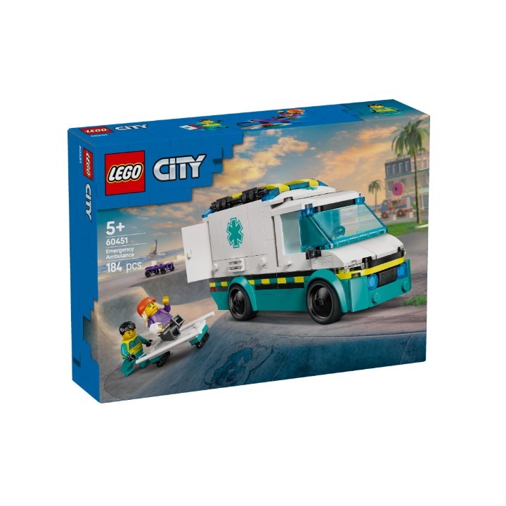 LEGO 60451 CITY - Ambulanza di emergenza