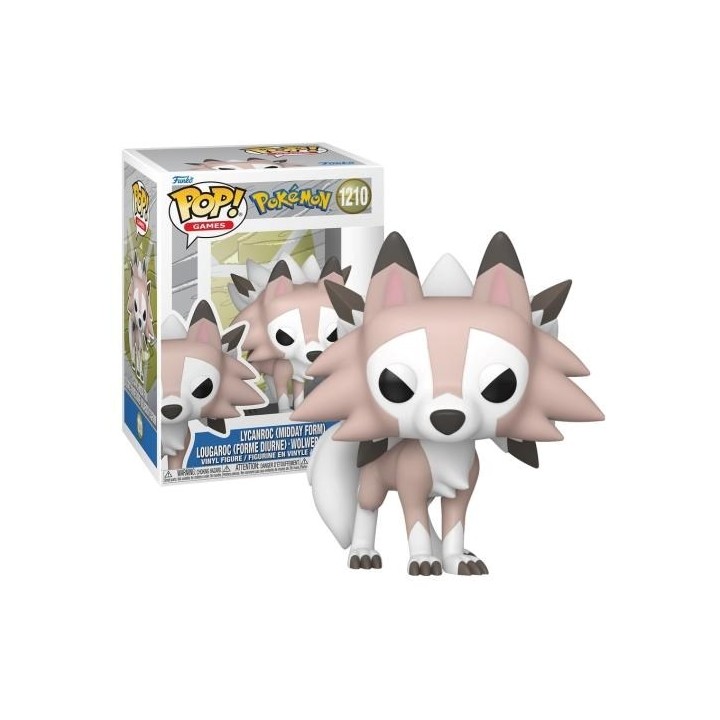 FUNKO POP Games: Pokemon - 1210 Lycanroc (Midday Form) 9cm