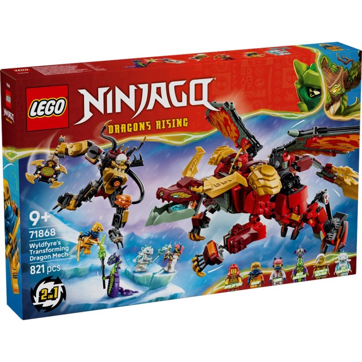 LEGO 71868 NINJAGO - Mech drago mutaforma di Wyldfyre