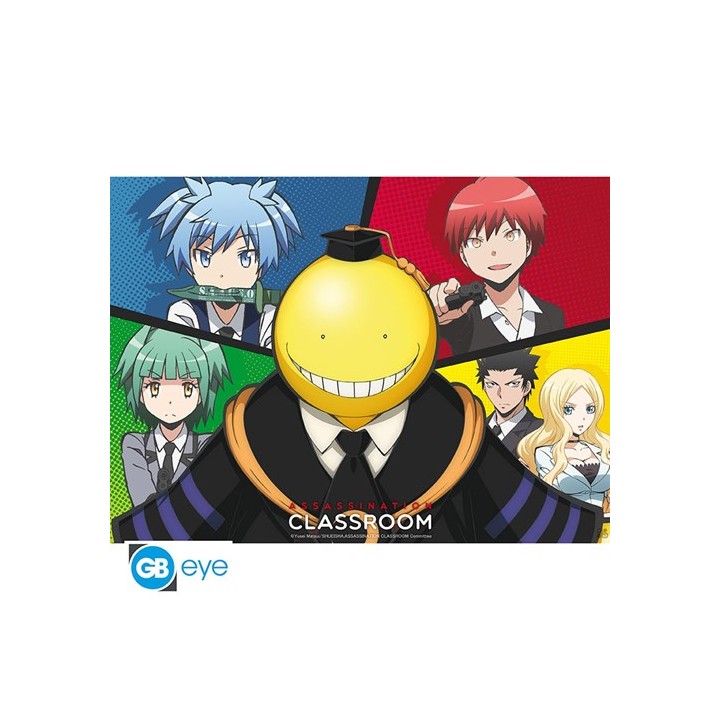 ABYSTYLE ASSASSINATION CLASSROOM - Poster 52x38 : " Koro VS pupils"