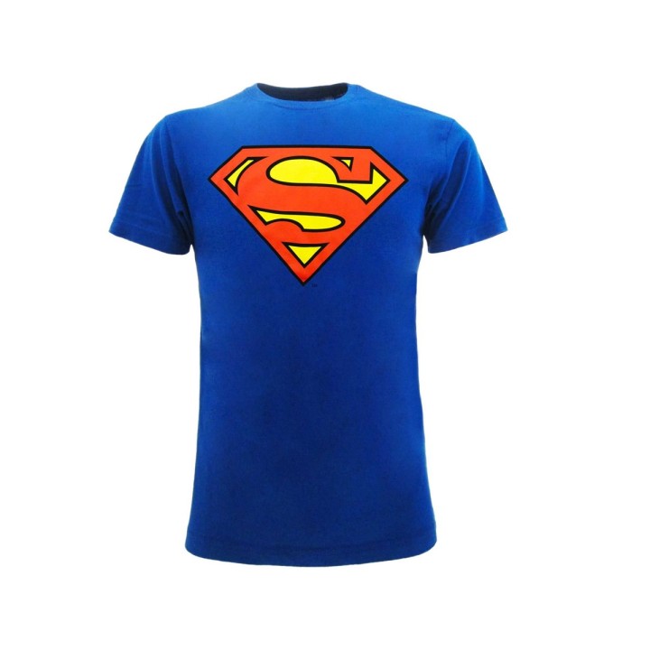 SUPERMAN LOGO T-shirt 7-8 blu