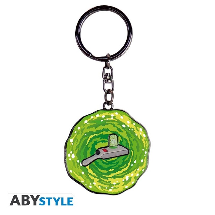 ABYSTYLE RICK & MORTY - Portachiavi in metallo: "Portal Gun"