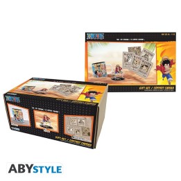 ABYSTYLE ONE PIECE - Tazza 320ml + Acryl + Postcards "Luffy"