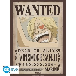 ABYSTYLE ONE PIECE - Poster: "Wanted Sanji" (52x38)