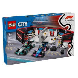 LEGO 60444 Garage con monoposto Mercedes-AMG e Alpine F1