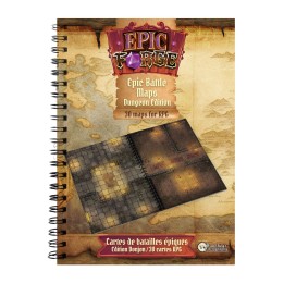 EPIC FORGE Battlemaps book : Dungeons (305x420 mm) Hardcover