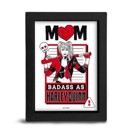 ABYSTYLE DC COMICS - Poster incorniciato: "MOM BADASS AS HARLEY QUINN"