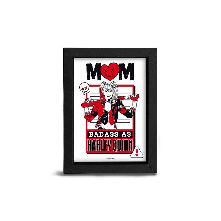 ABYSTYLE DC COMICS - Poster incorniciato: "MOM BADASS AS HARLEY QUINN"