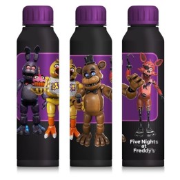 PYRAMID FIVE NIGHTS AT FREDDY'S (CHARACTERS) SLIM METAL DRINKS BOTTLE