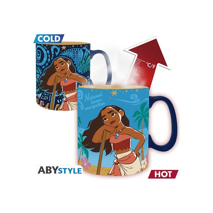 ABYSTYLE DISNEY - Mug Heat Change - 460 ml - Moana and friends