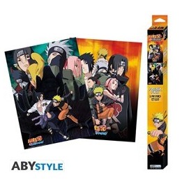 ABYSTYLE NARUTO SHIPPUDEN - Set 2 Poster: "Ninjas" (52x38)