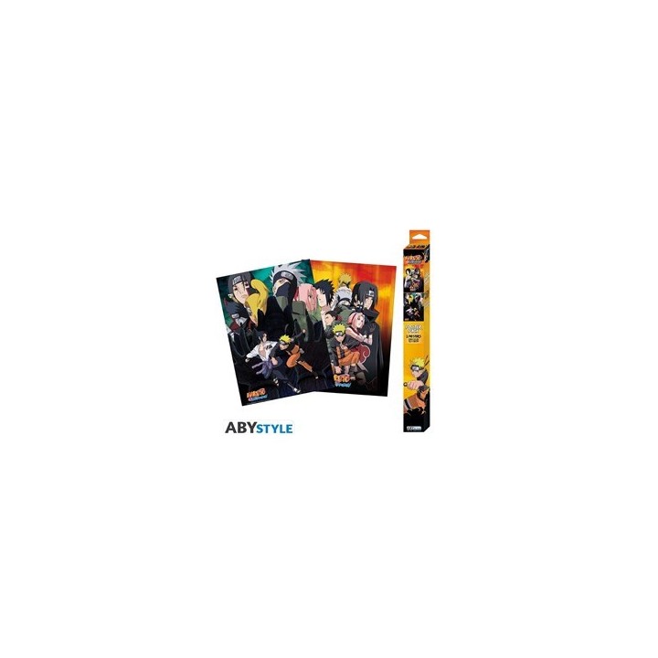 ABYSTYLE NARUTO SHIPPUDEN - Set 2 Poster: "Ninjas" (52x38)