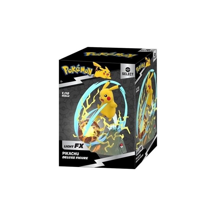 JAZWARES Select Deluxe: Pokemon - Pikachu (Light FX) 33cm