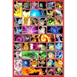 ABYSTYLE POKEMON - Poster grande: "Moves" (91.5x61)